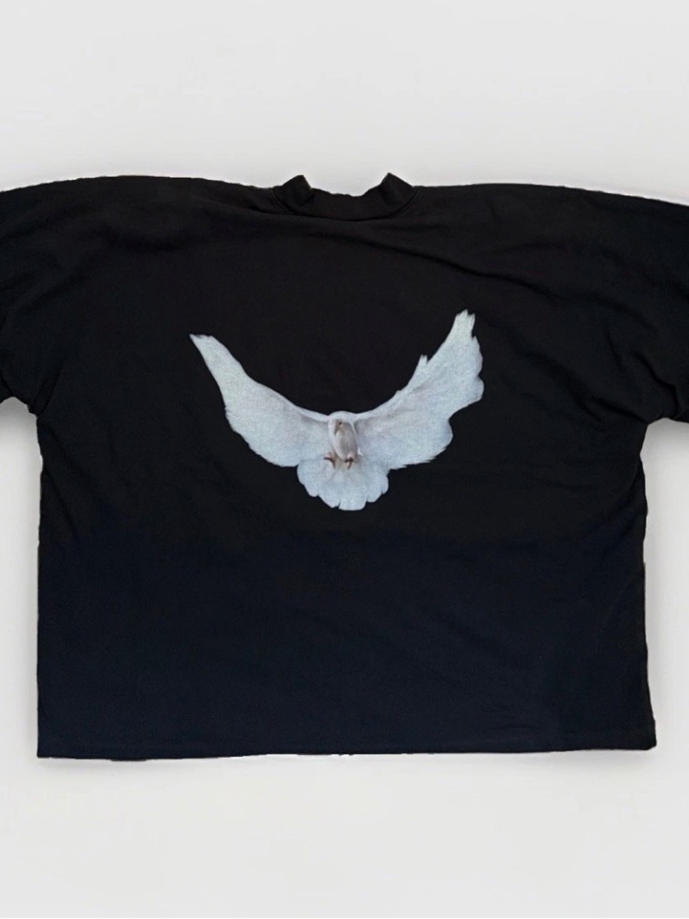 YEEZY YZY GAP by Balenciaga Cropped Dove T-Shirt No Seam M Black Kanye West